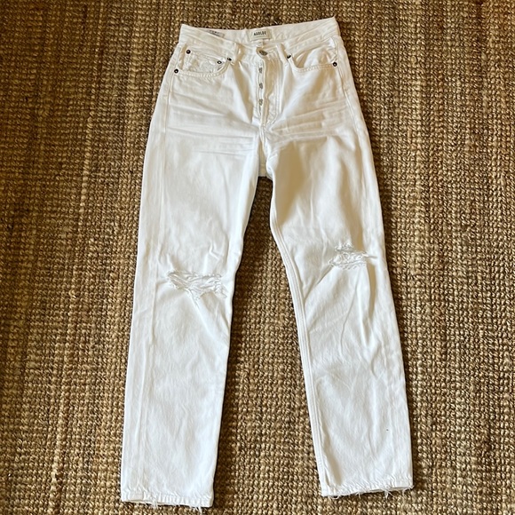 Agolde ‘90s jeans in white out - Picture 3 of 7